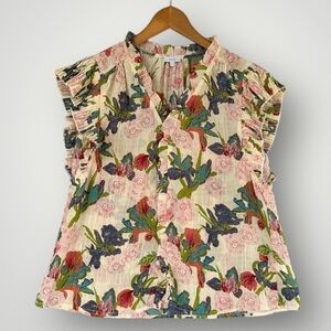 Voy top blouse shirt size S